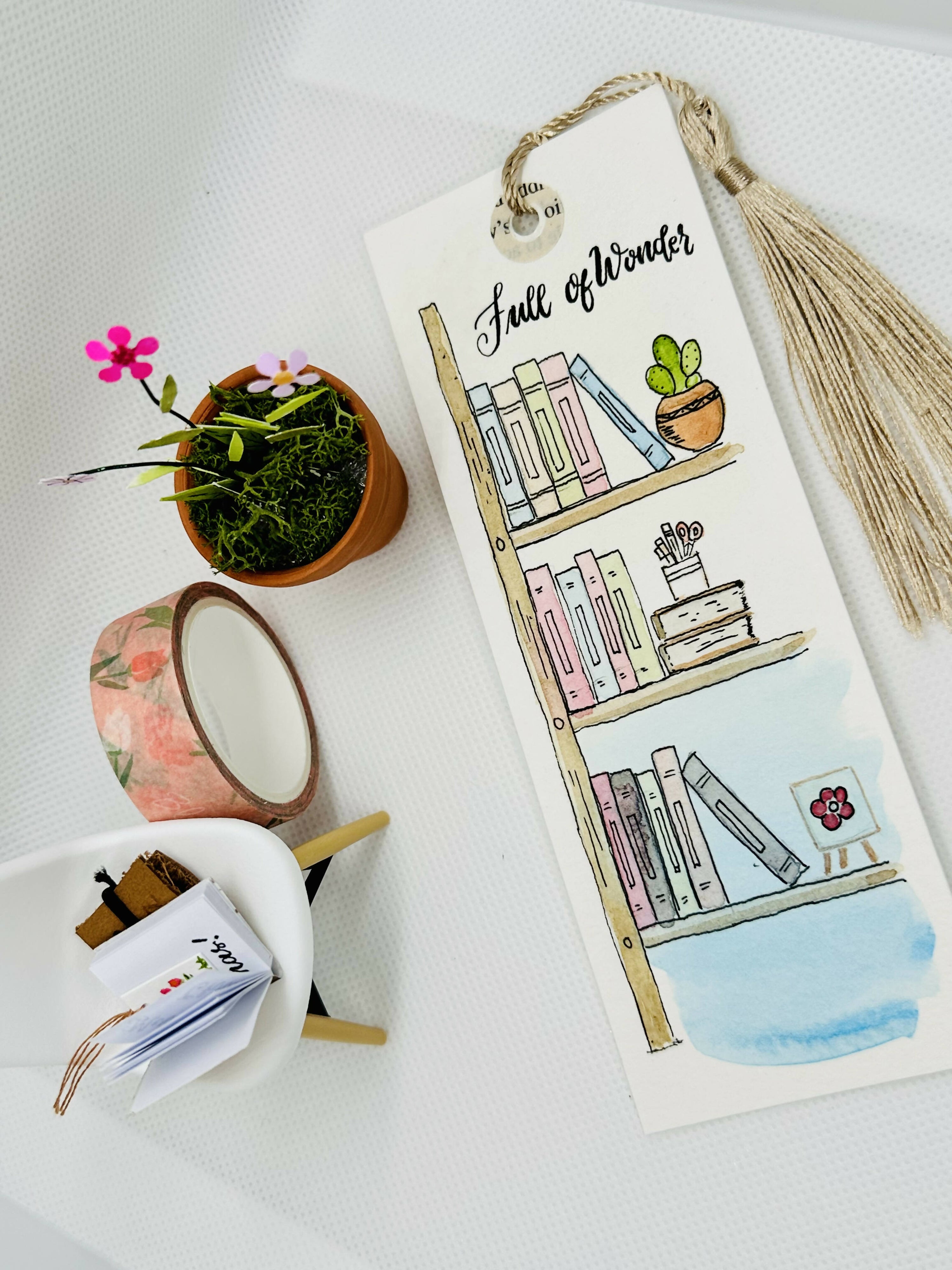 Original handpainted bookmark