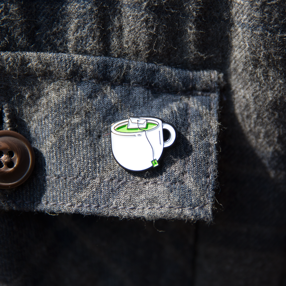 Green Tea Pin