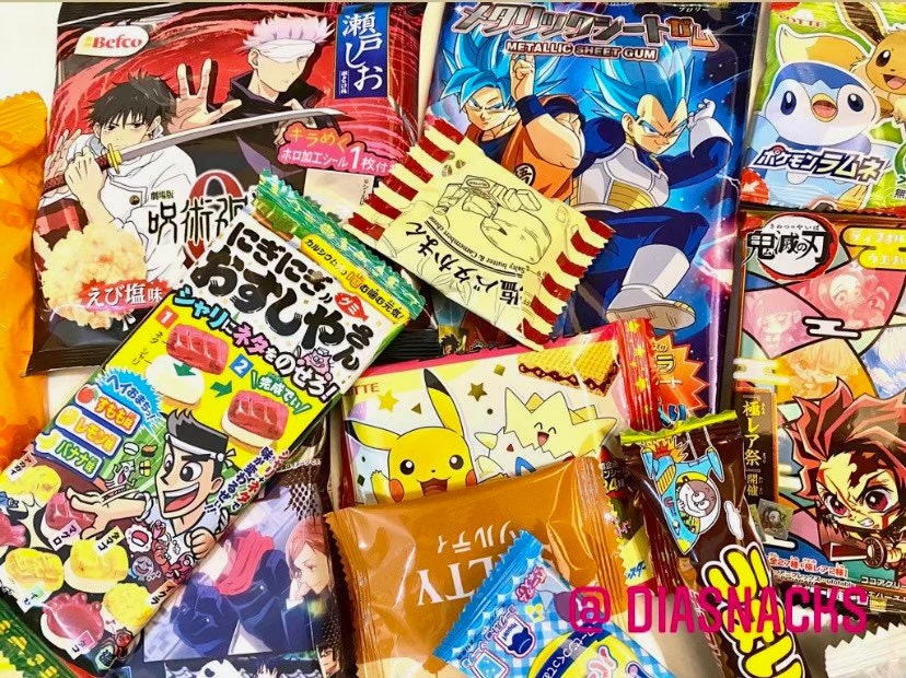 Anime Snacks Kimetsu no Yaiba Shinchan Pokemon Jujutsu Kaisen - YouTube