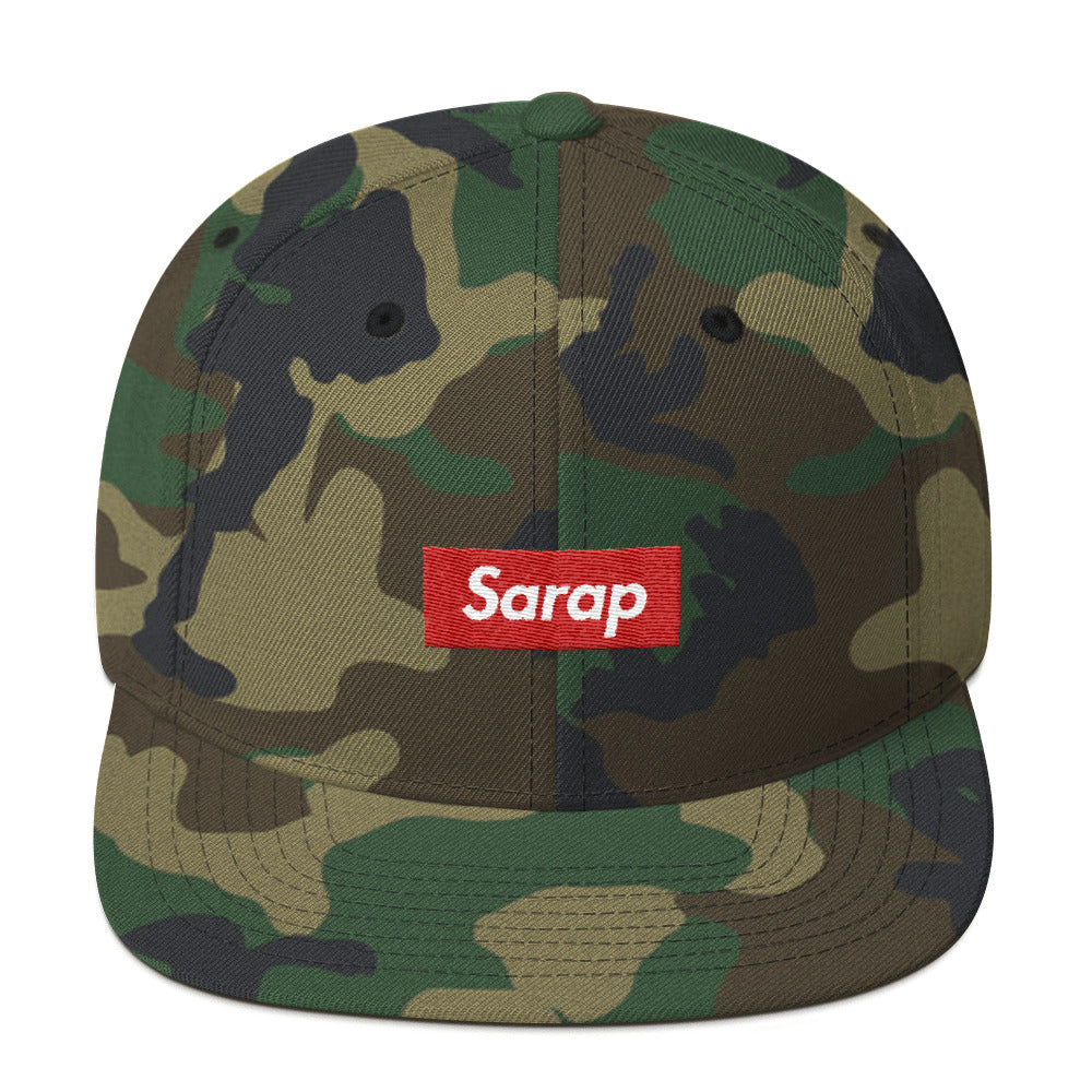 Sarap Red Logo Snapback Hat