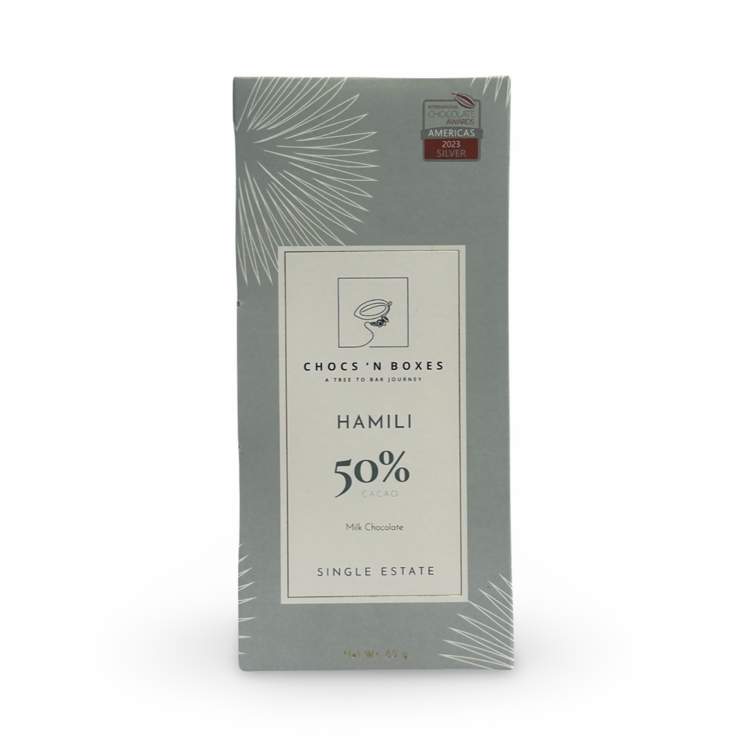 HAMILI 50% Dark- Milk Chocolate Bar