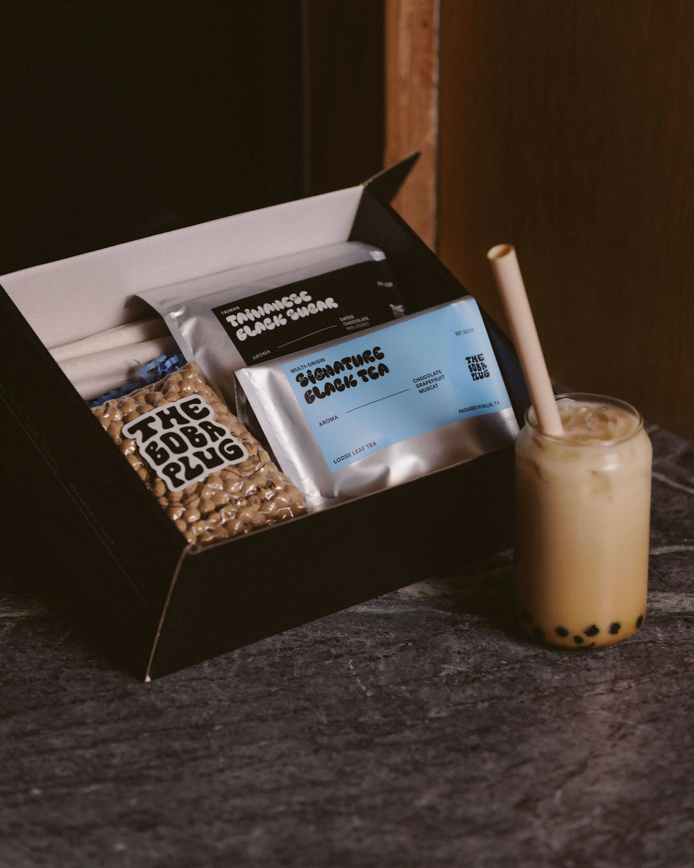 Black Sugar Milk Tea DIY Boba Kit from The Boba Plug