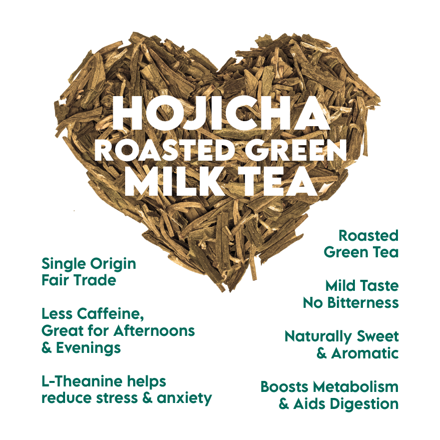 Hojicha Roasted Green Milk Tea 12-Pack