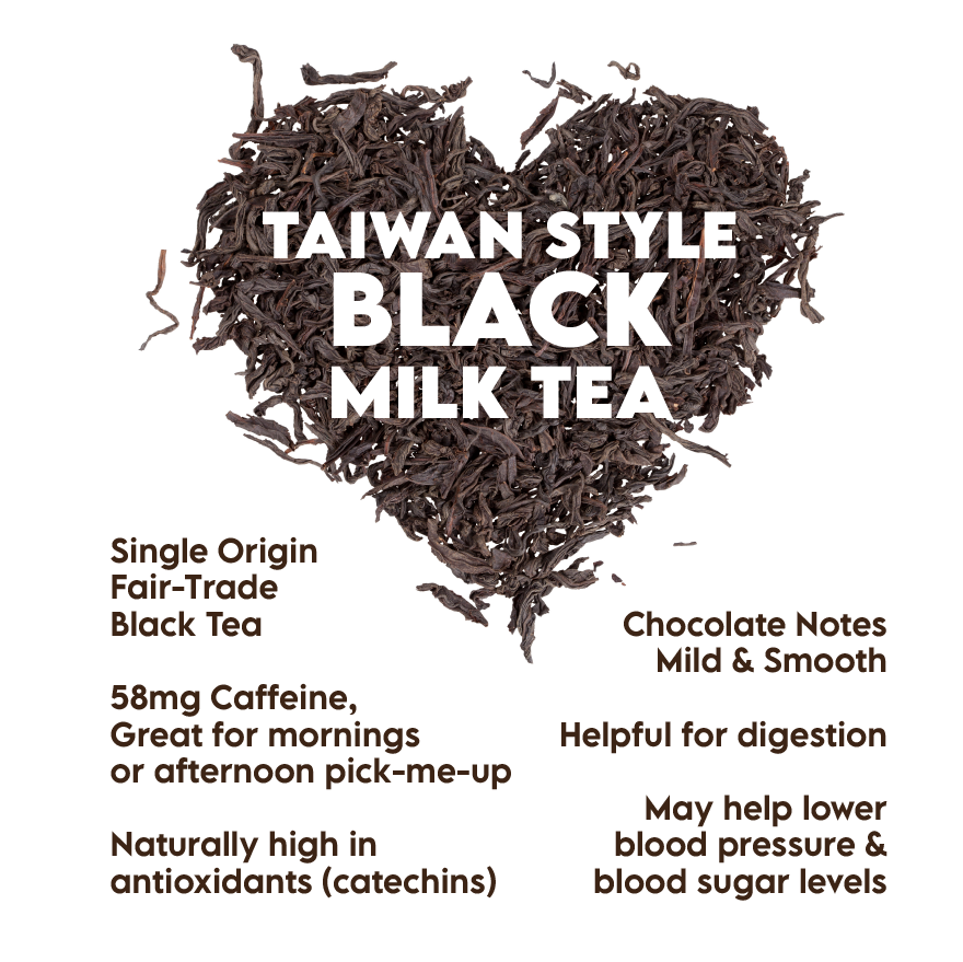 Taiwan Style Black Milk Tea 12-Pack