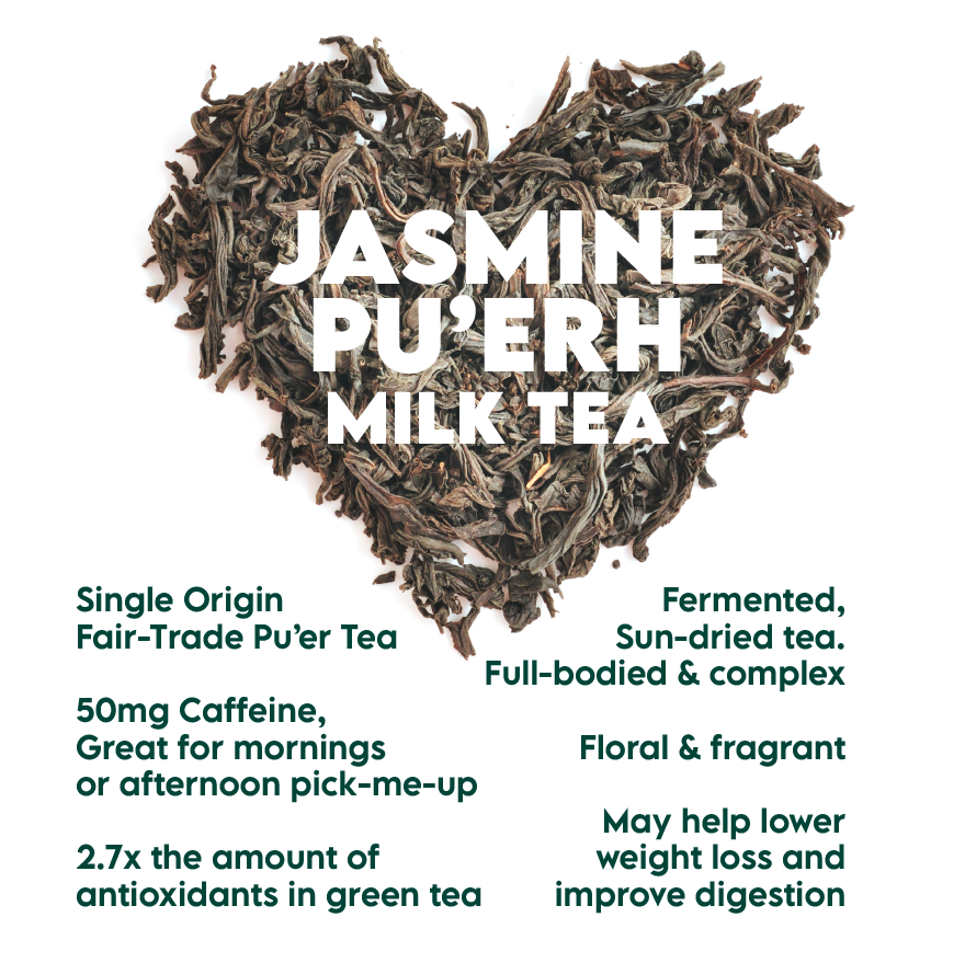 Twrl Milk Tea: Jasmine Pu'erh Milk Tea 12-Pack